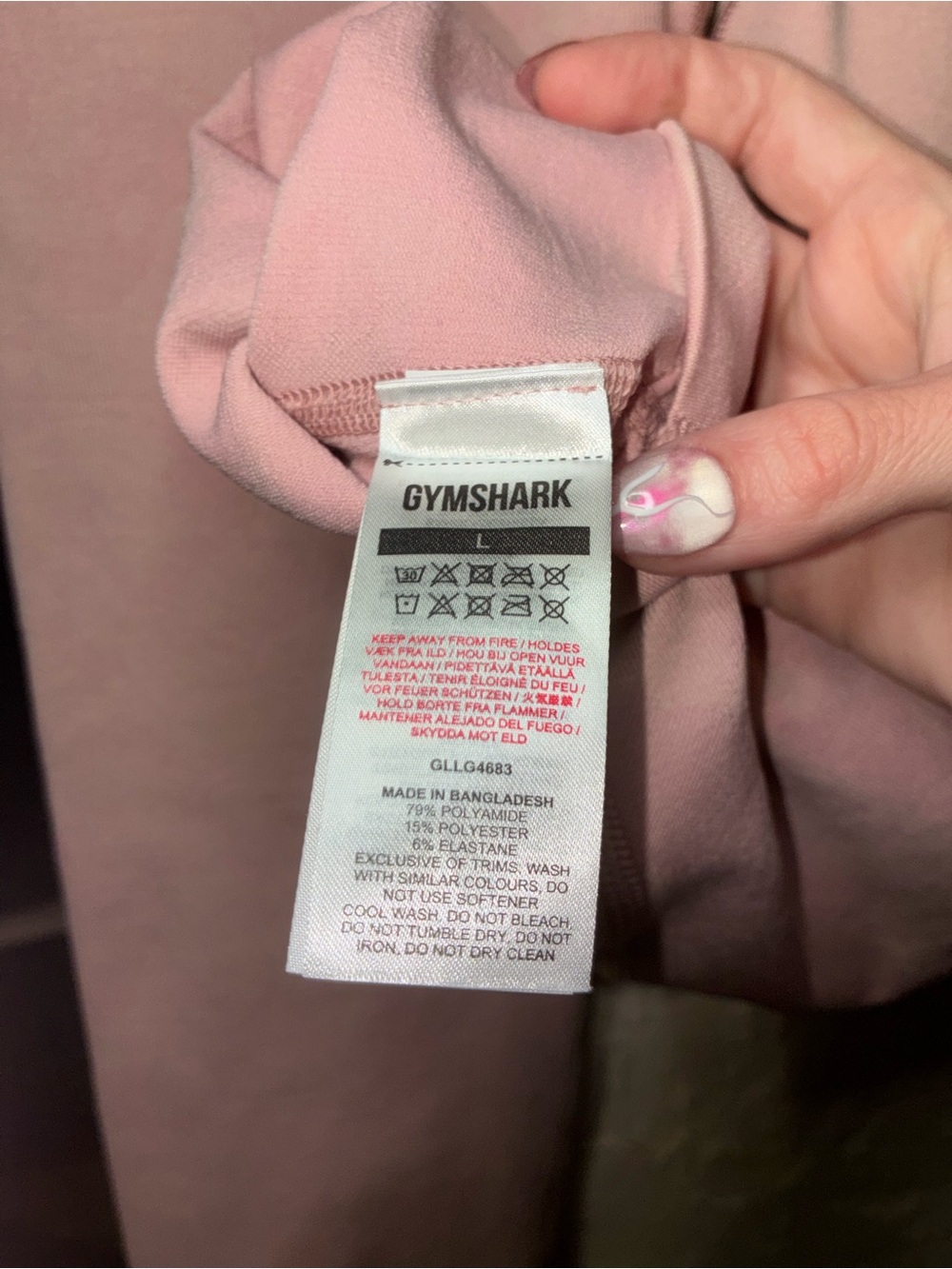 Gymshark Adapt Camo Seamless Leggings Pink Size Large - Picture 2 of 4